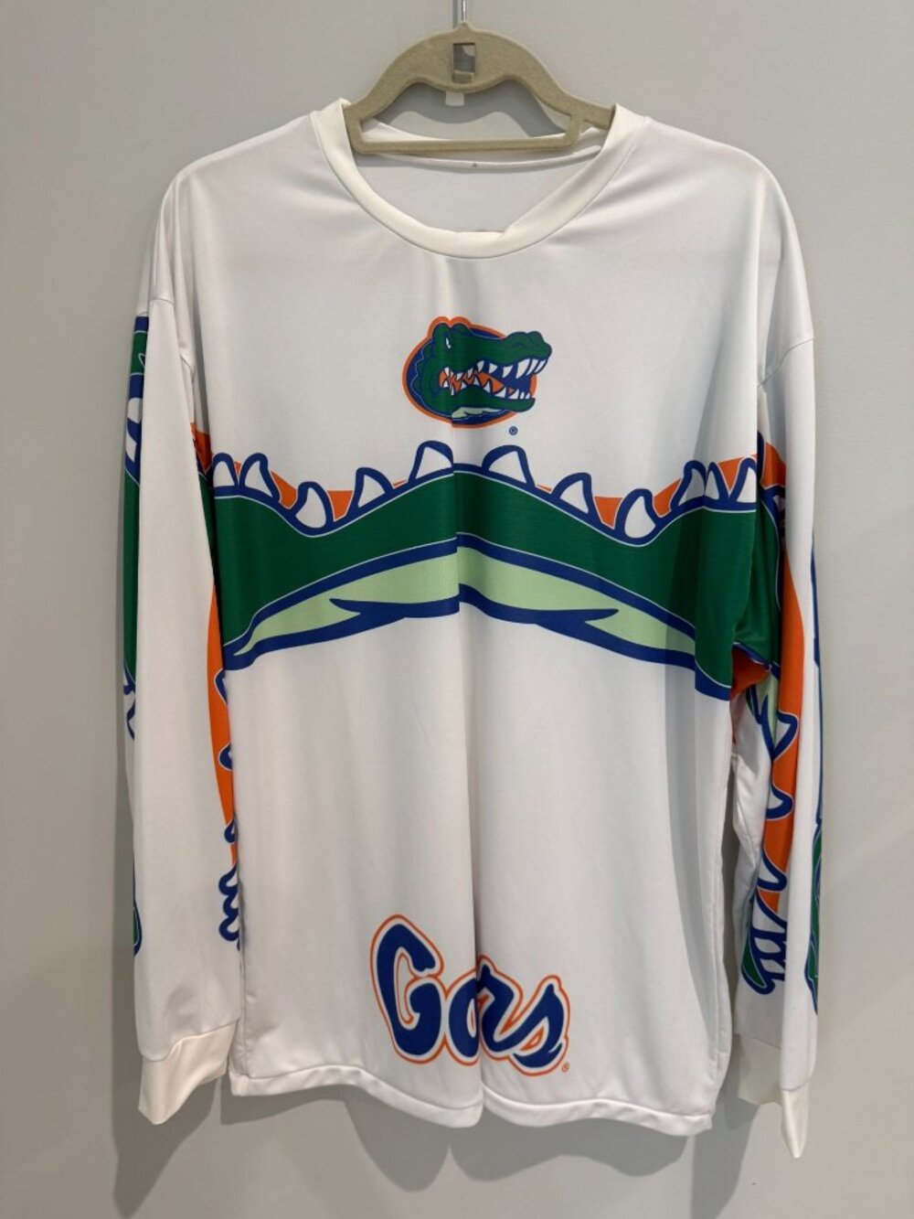 Men's Custom Florida Gators Long Sleeve Shirt NWOT-size large